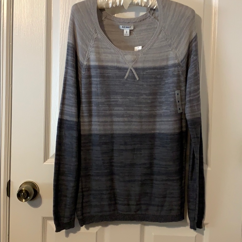 Old Navy Grey Ombré Light Weight Sweater